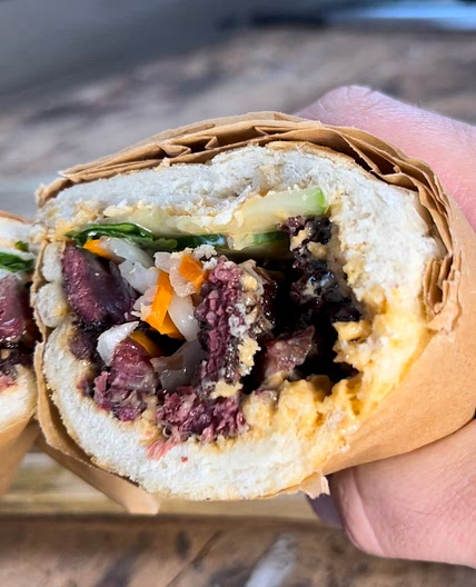 Wagyu beef cheek bahn mi
