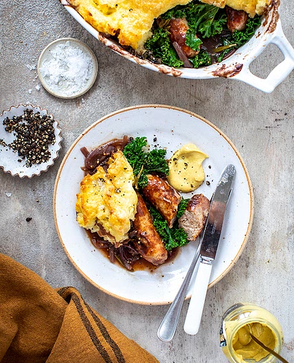 Bangers & Mash Pie
