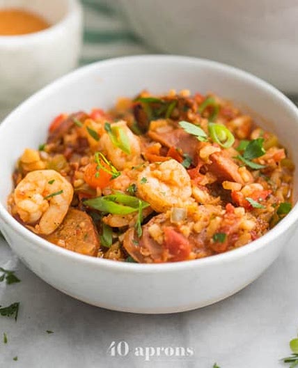 Healthy Jambalaya (Whole30, Low Carb, Paleo)