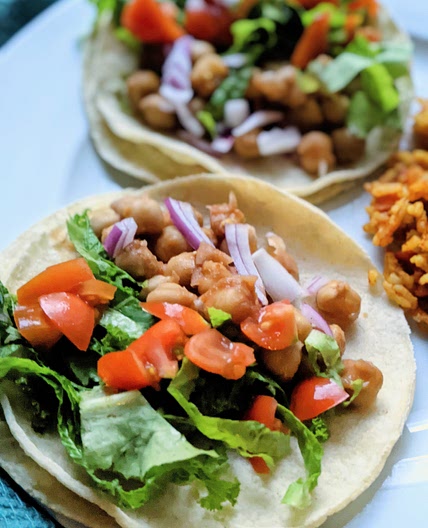 BBQ Chickpea Tacos