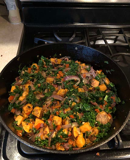 Warm Chipotle Lime Sweet Potato Salad