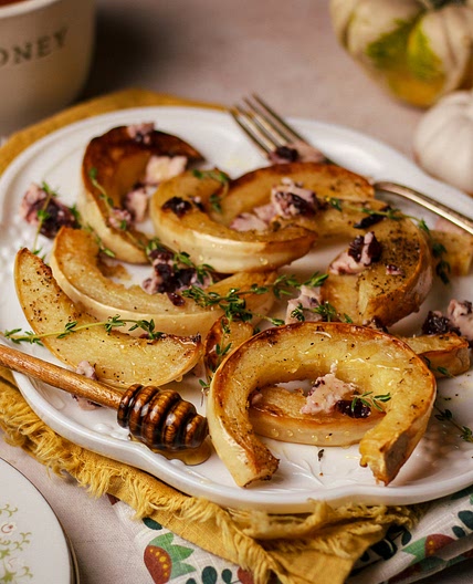 Honey & Thyme Roasted Pumpkin Wedges