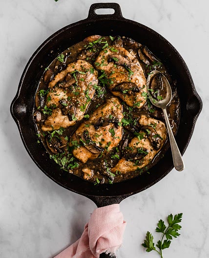 The Easiest Healthy Chicken Marsala