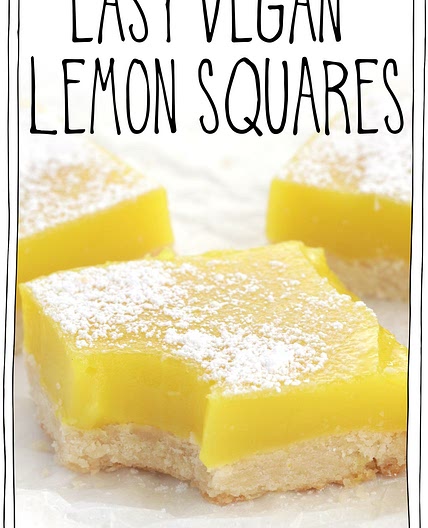 Easy Vegan Lemon Squares