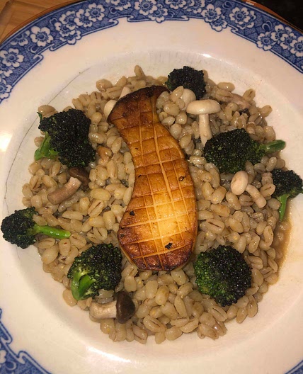 Mother Earth pearl barley risotto 