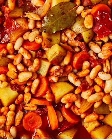 One-Pot Chorizo Cassoulet With Crusty Ciabatta