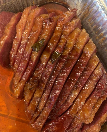 Apricot Glazed Corned Beef