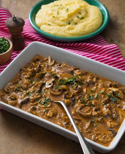 Mushroom stroganoff