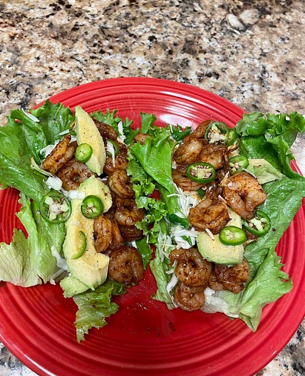 Spicy Shrimp Lettuce Wraps