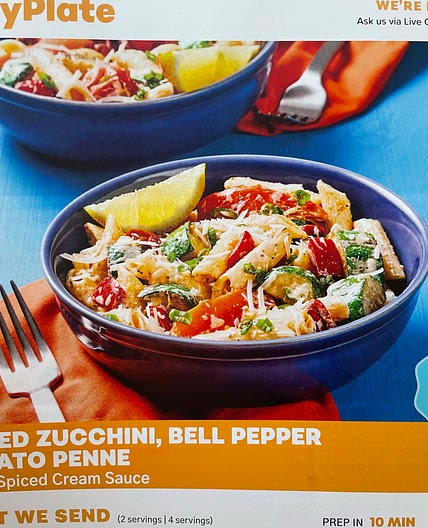 Roasted veggies penne