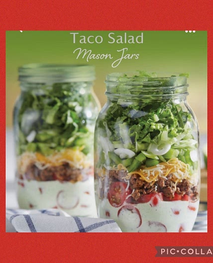 Taco Salad Mason Jars