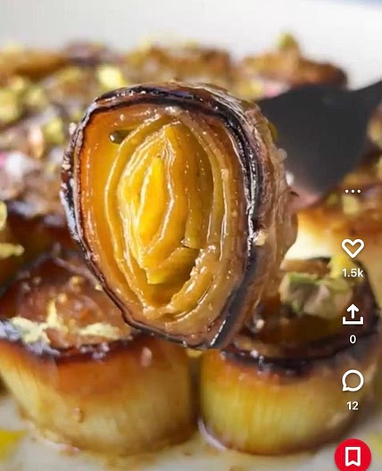 Miso-Braised Leeks