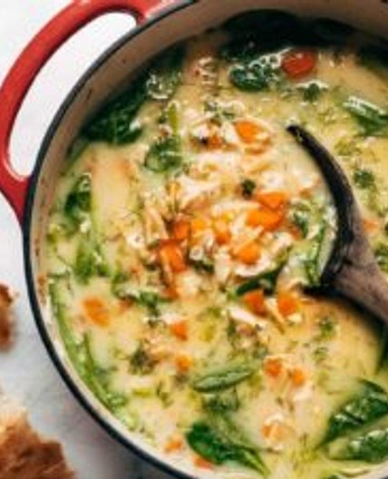 Lemon Chicken Soup with Orzo