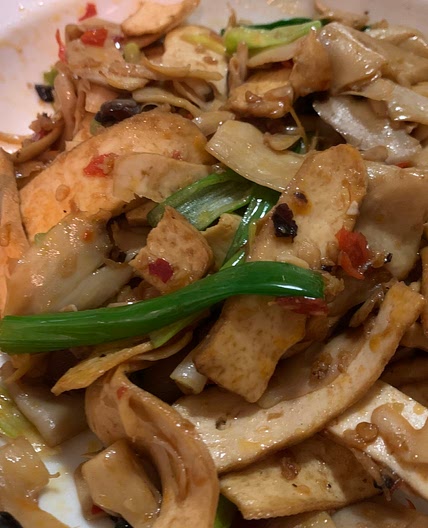 回锅豆干