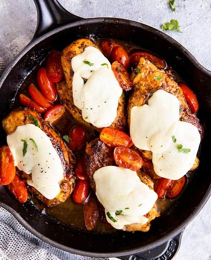 Balsamic Glazed Caprese Chicken