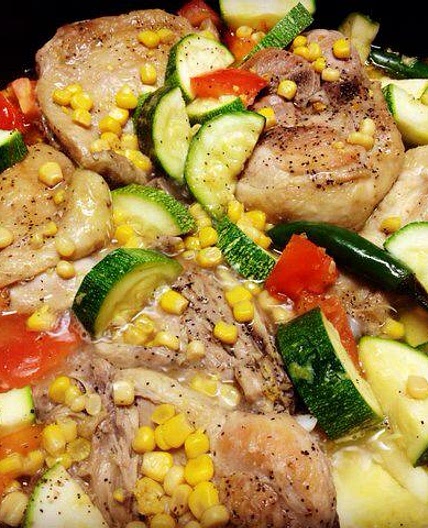 How to cook calabaza con pollo