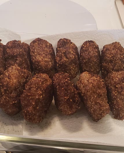 Traditional Kibbeh dish.