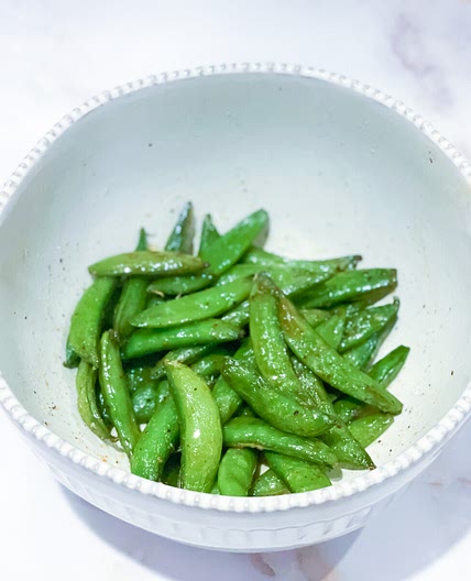 Air Fryer Cajun Snap Peas