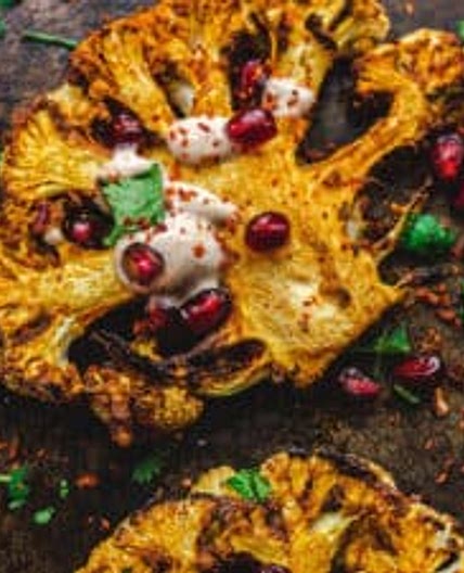 Roasted tandoori cauliflower - easy Indian-inspired vegan recipe