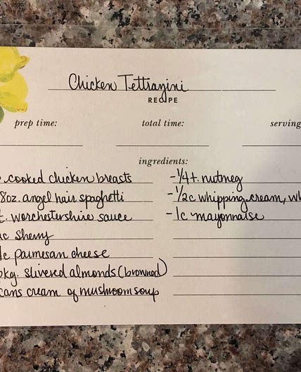 Grammy‘s chicken tetrazzini