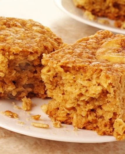 Banana flapjacks