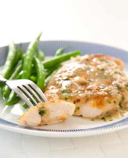 Sautéed Chicken Breasts with White Wine and Herb Pan Sauce