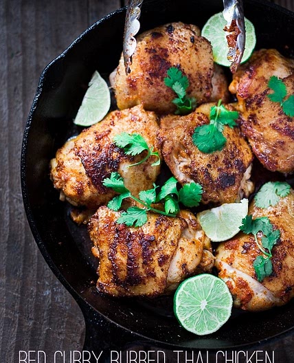 Pan-Seared Red Curry Thai Chicken