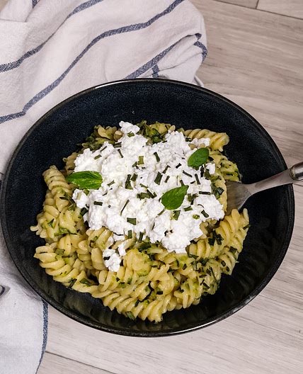 Pâtes ultra crémeuses sauce courgette