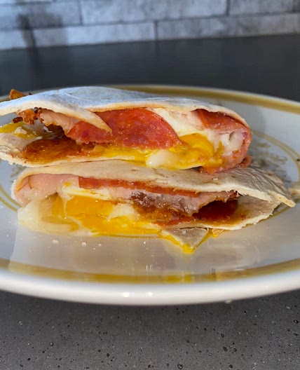 Quesadilla Breakfast Pizza