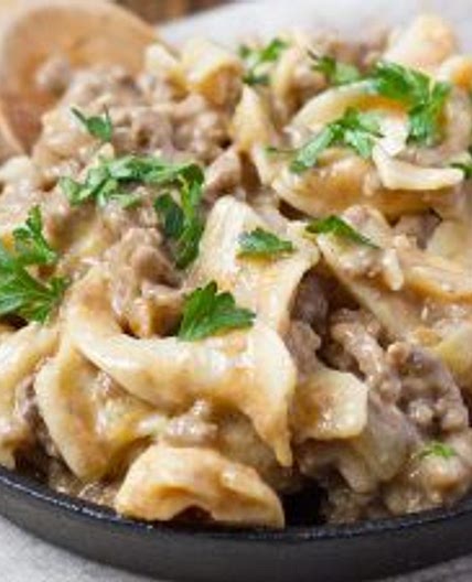 Beef Stroganoff with Mushroom Soup