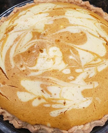 Double Layer Pumpkin Cheesecake
