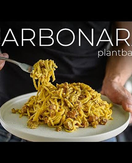IF THIS PLANT BASED CARBONARA RECIPE ISN'T COMFORT FOOD, I DON'T KNOW WHAT IS!