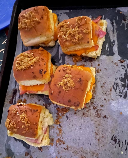 Baked Ham and Cheese Party Sandwiches