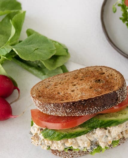 Best Ever Ranch Chickpea Salad Sandwich