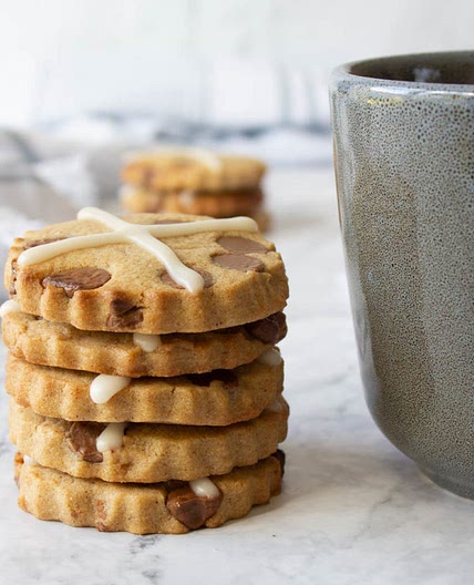 Hot Cross Bun Biscuits
