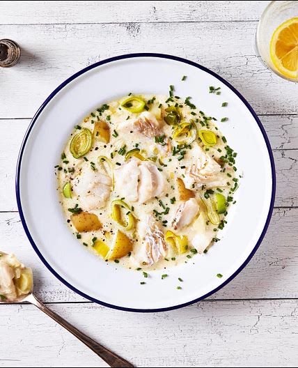 One-Pot Haddock. Leek & Cheddar Chowder