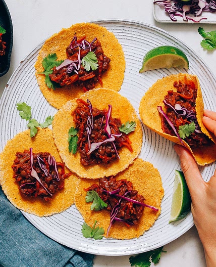 1-Pot Smoky Lentil Vegan Taco “Meat”