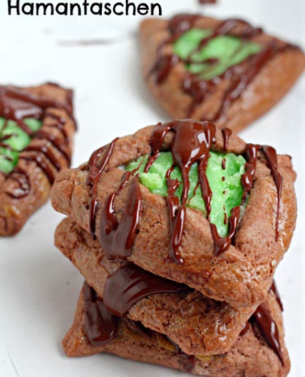 Mint Chocolate Hamantaschen