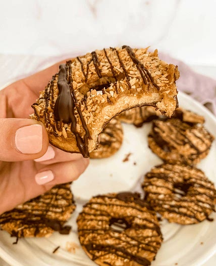 Healthy Samoa Cookies - Lovely Delites