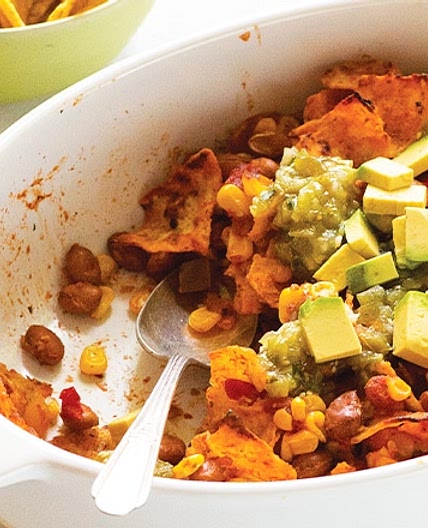 Tomatillo Tortilla Bake