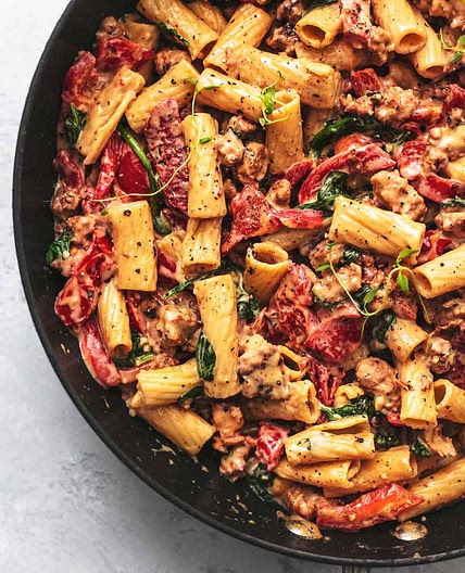 Tuscan Sausage Pasta