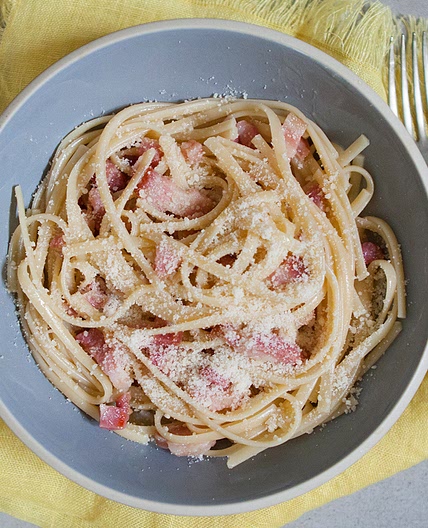 Microwave carbonara