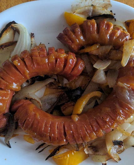 Hasselback Kielbasa