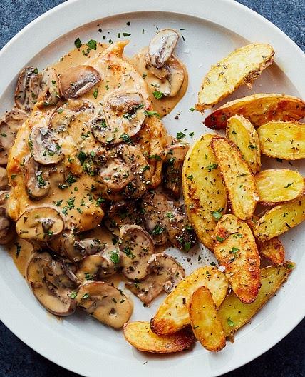 Chicken Marsala w/ Roasted Fingerling Potatoes