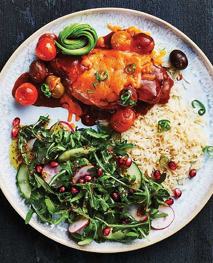 Saucy Enchilada Chicken Skillet