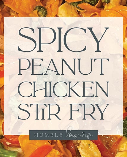 One Pan Spicy Peanut Chicken Stir Fry