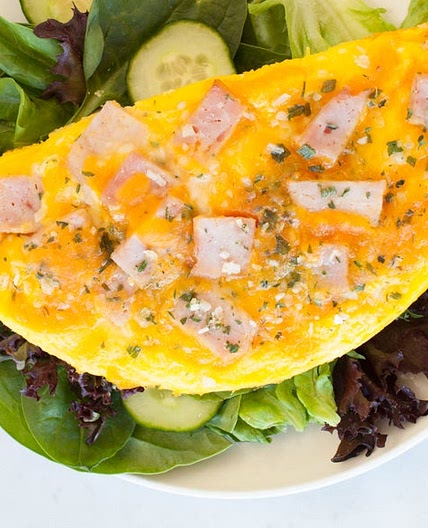 Ham & Cheese Omelet for One