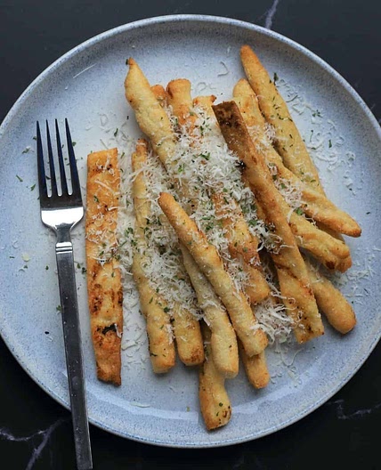 Air Fryer Garlic Parmesan Keto Fries Recipe