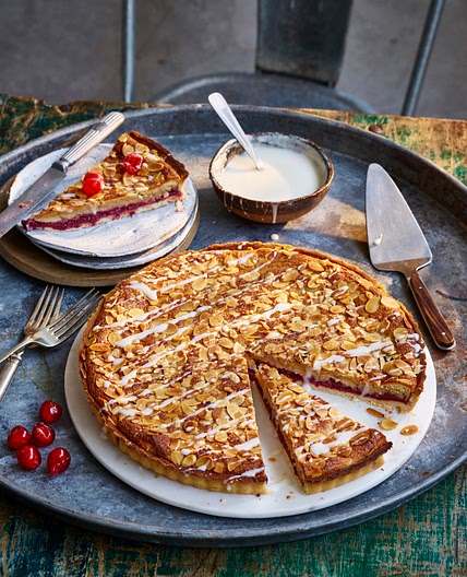 Plant Based Cherry Bakewell Tart - Avant-Garde Vegan