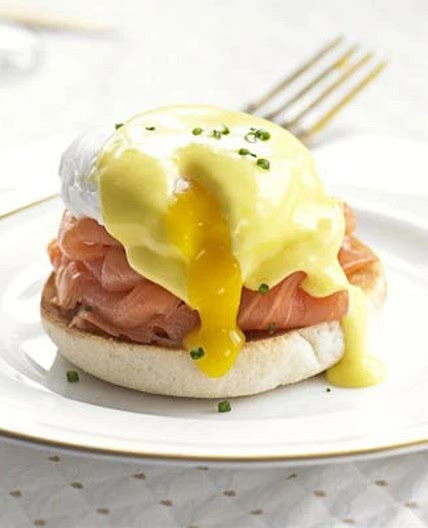 Smoked Salmon Benedict with a Yogurt Hollandaise